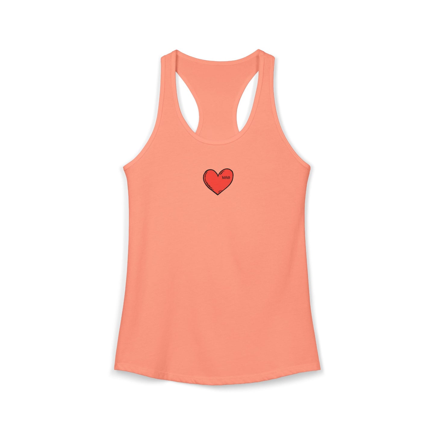 FIRST PRESS - HUMAN EDITION - WOMEN'S RACERBACK TANK TOP - "XOXO"