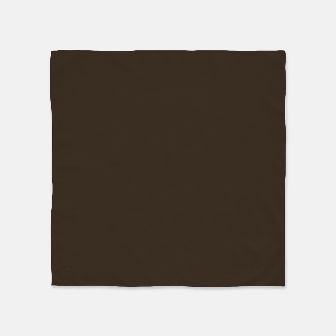 FIRST PRESS - HUMAN EDITION - BANDANA SCARF - Deep Brown