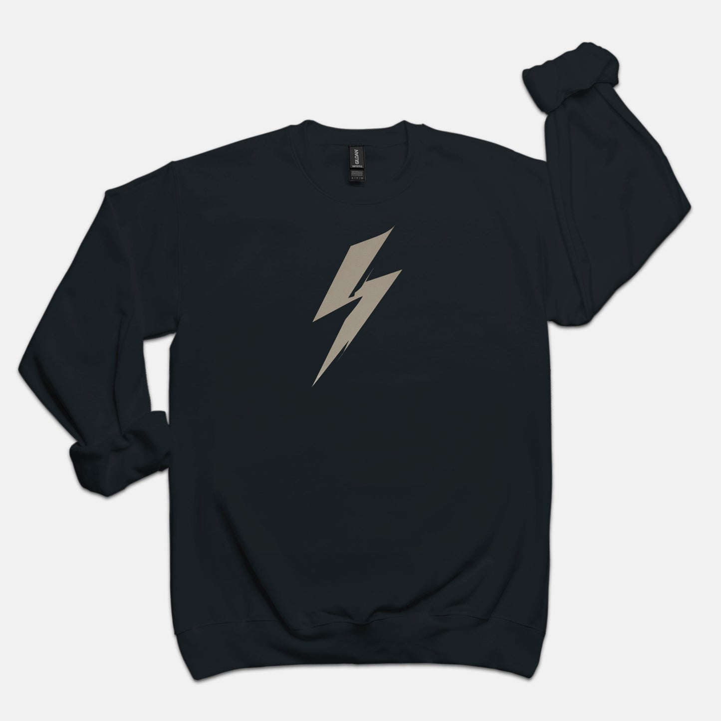 FIRST PRESS - HUMAN EDITION - UNISEX CREWNECK SWEATSHIRT - "Quiet Bolt"