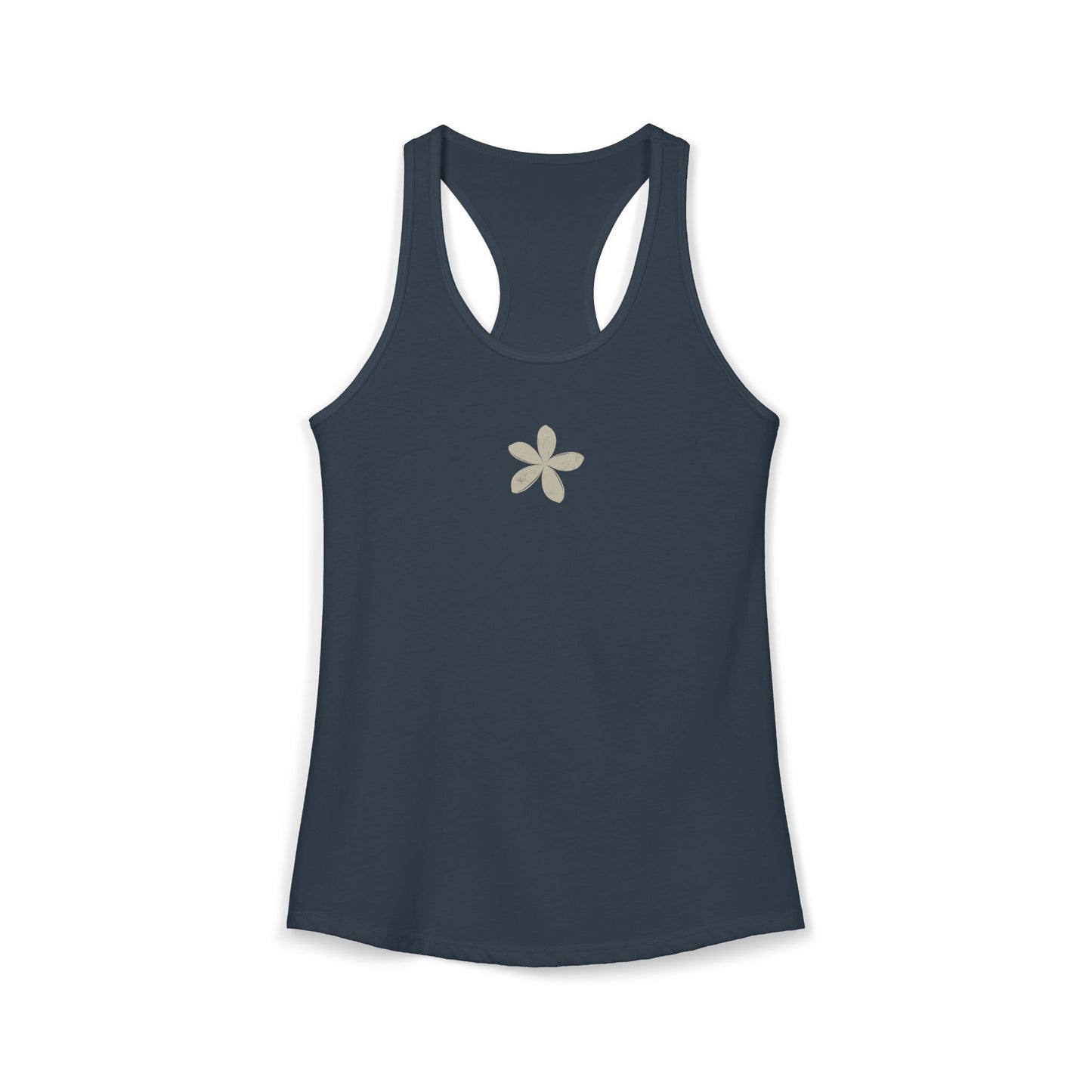 FIRST PRESS - HUMAN EDITION - WOMEN'S RACERBACK TANK TOP - "Ghost Flower"