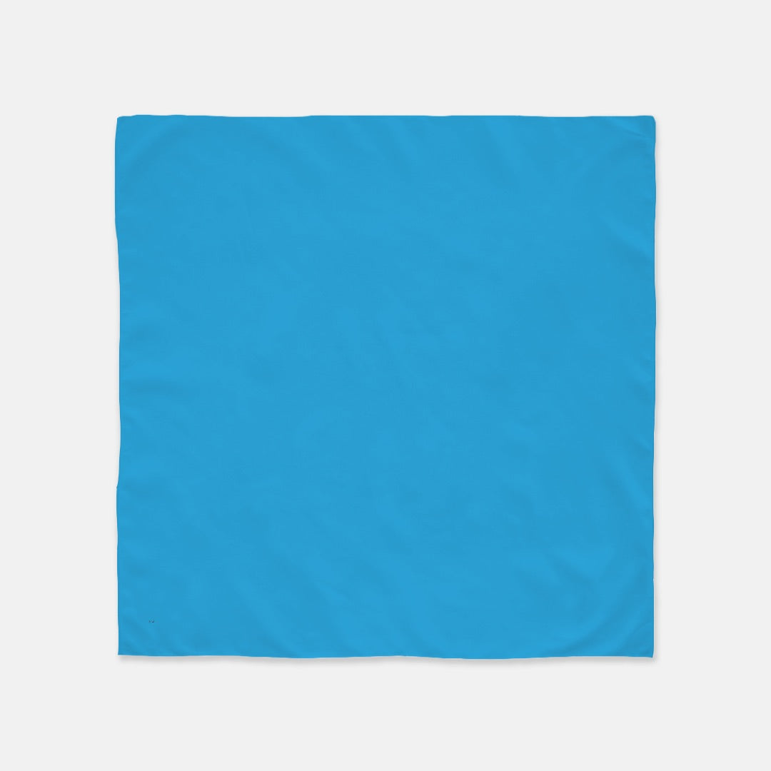 FIRST PRESS - HUMAN EDITION - BANDANA SCARF - Bright Blue