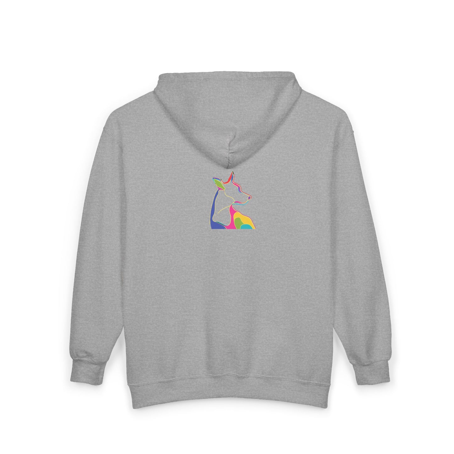 FIRST PRESS - HUMAN EDITION - UNISEX HEAVY BLEND™ ZIP HOODIE - "Canine Flow"