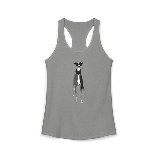 FIRST PRESS - HUMAN EDITION - RACERBACK TANK TOP - "Fashion Dog"