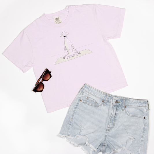 FIRST PRESS - HUMAN EDITION - WOMEN'S CROPPED BOXY TEE - "Still Point"