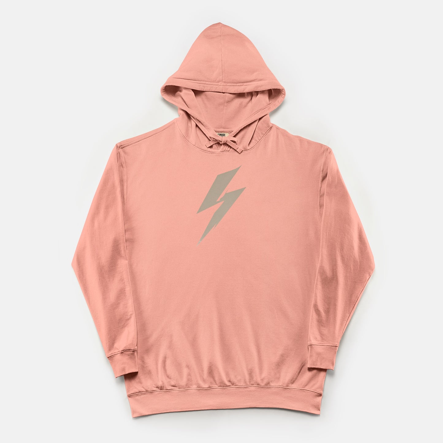 FIRST PRESS - HUMAN EDITION - UNISEX LIGHTWEIGHT HOODED SWEATSHIRT - "Quiet Bolt"