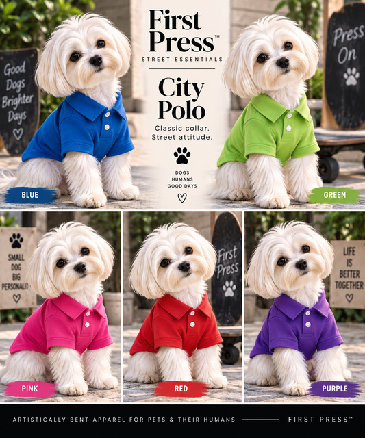 FIRST PRESS - PETS - STREET ESSENTIALS TEES + COLLARS - First Press™ City Polo