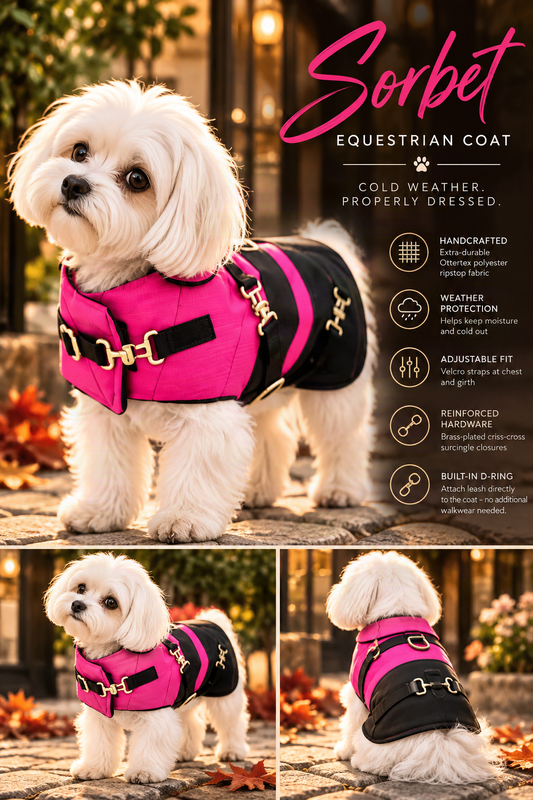 FIRST PRESS - PETS - URBAN CORE ADVENTURE COLLECTION - Sorbet Equestrian Coat