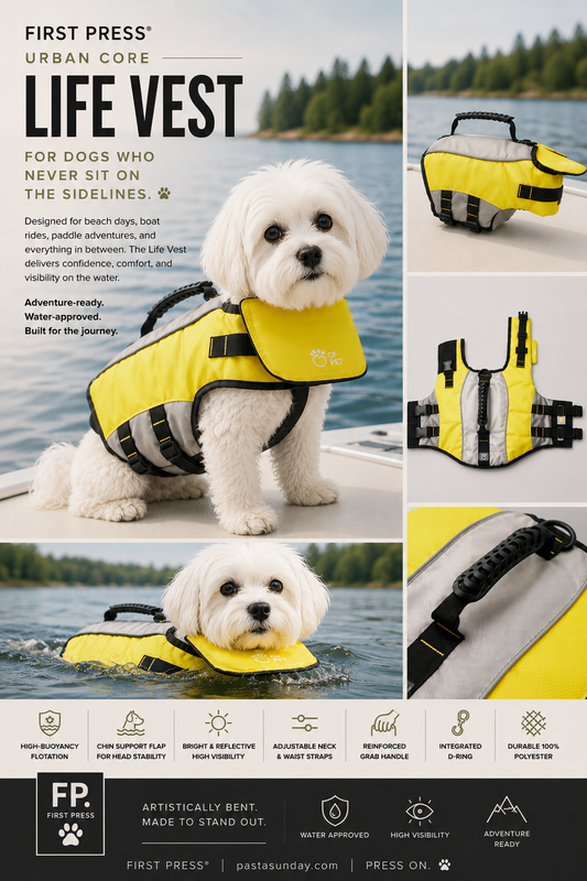 FIRST PRESS - PETS - URBAN CORE ADVENTURE COLLECTION - ADVENTURE LIFE VEST