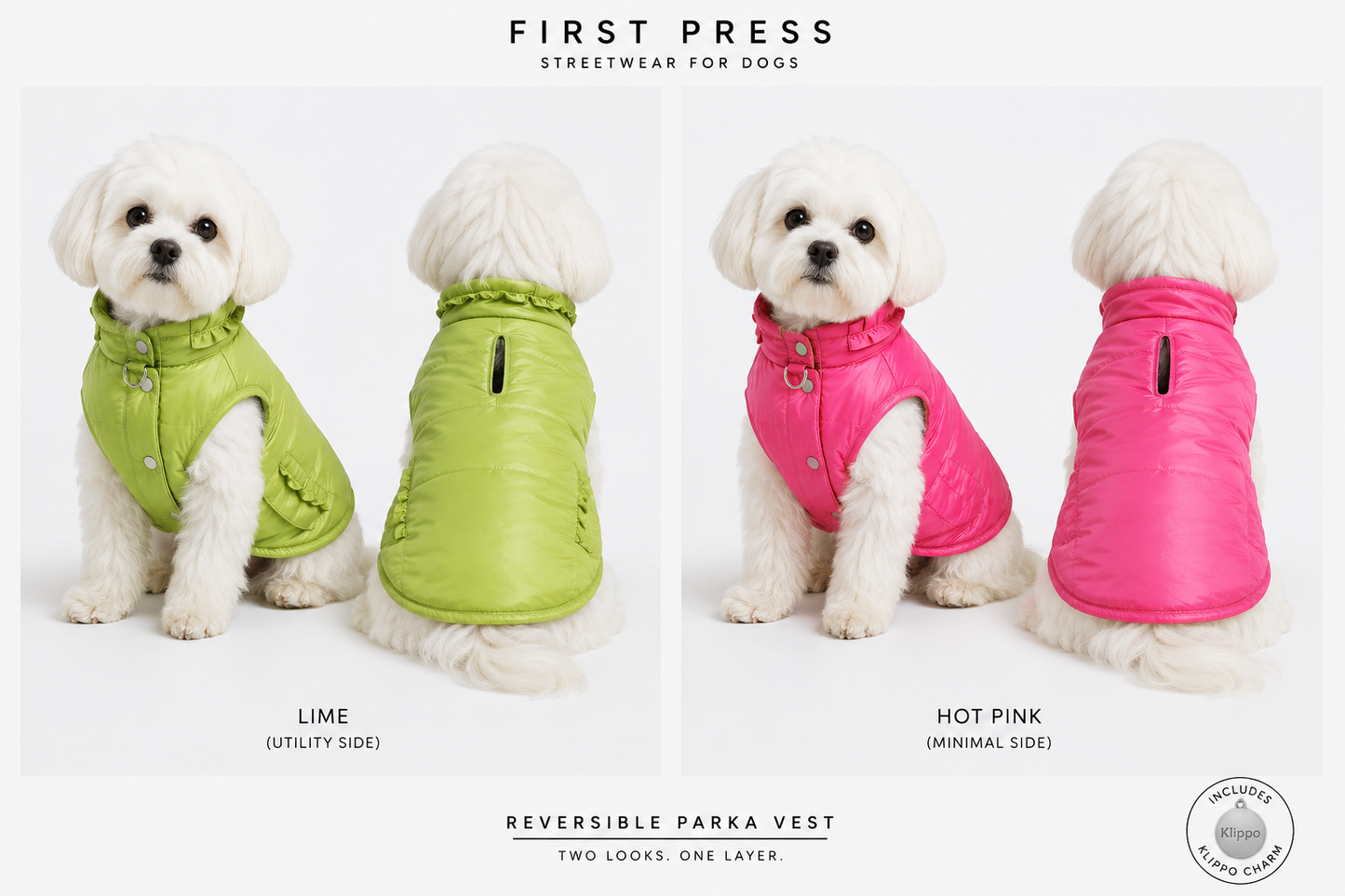 FIRST PRESS - PETS - URBAN CORE ADVENTURE COLLECTION - Reversible Parka Vest