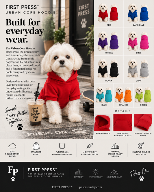 FIRST PRESS - PETS - URBAN CORE COLLECTION - Urban Core Hoodie