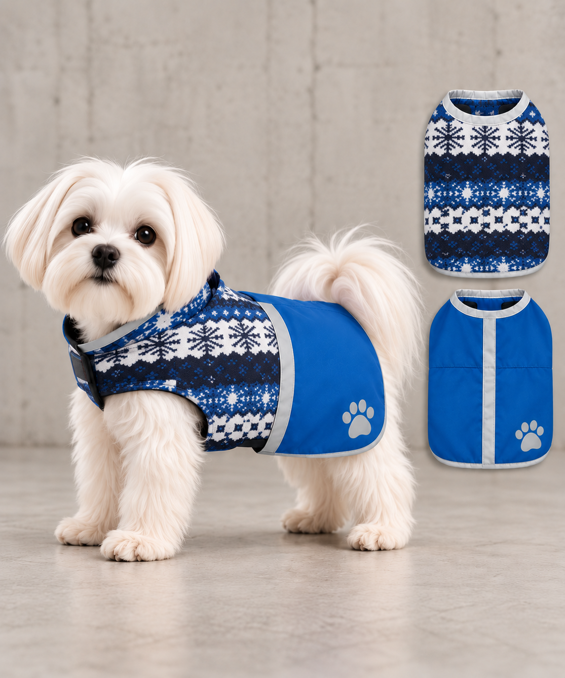 FIRST PRESS - PETS - URBAN CORE COLLECTION - Nor'Easter Reversible Coat by Zack & Zoey