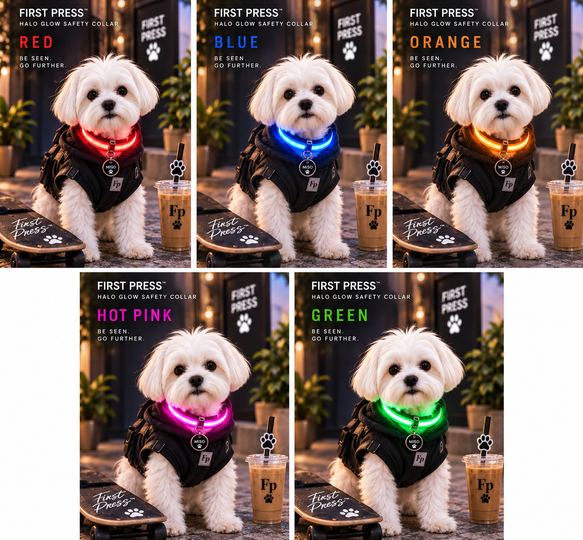FIRST PRESS - PETS - STREET GEAR - Halo Glow Safety Collar