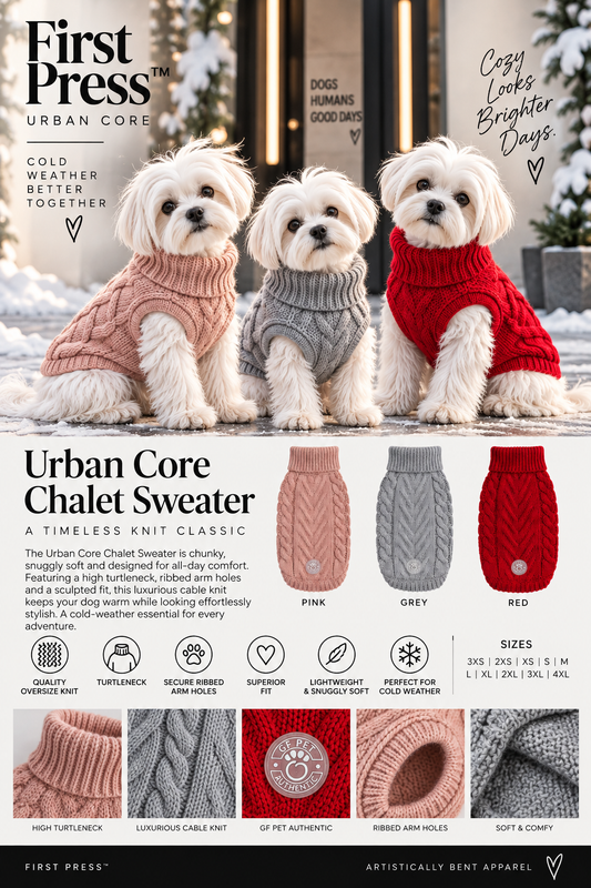 FIRST PRESS - PETS - URBAN CORE COLLECTION - First Press™ Urban Core Chalet Sweater