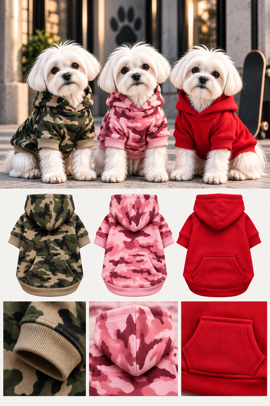 FIRST PRESS - PETS - URBAN CORE COLLECTION - First Press™ Urban Core Camo Hoodie