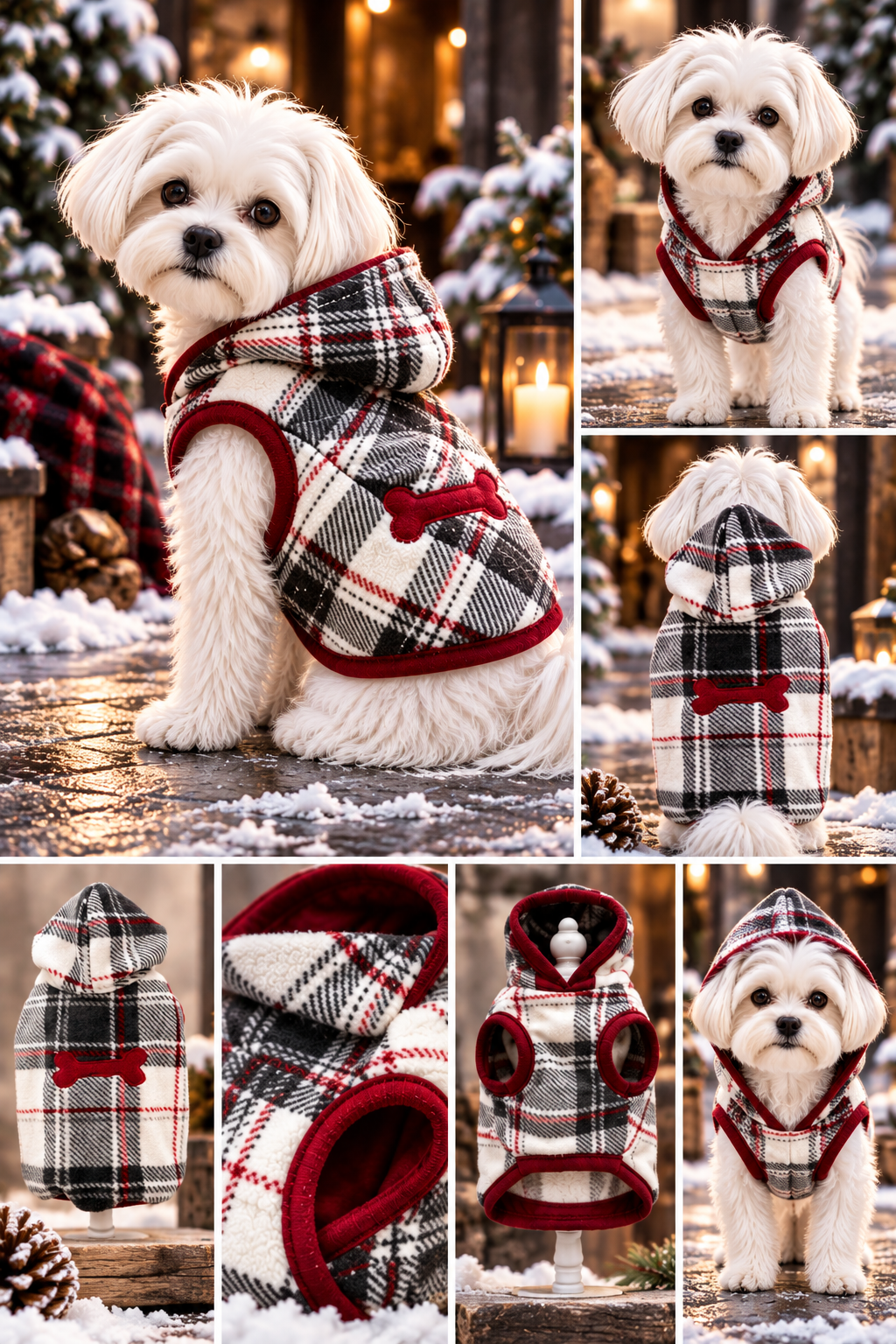 FIRST PRESS - PETS - URBAN CORE COLLECTION - First Press™ Luxe Lodge Fleece Blanket Hoodie