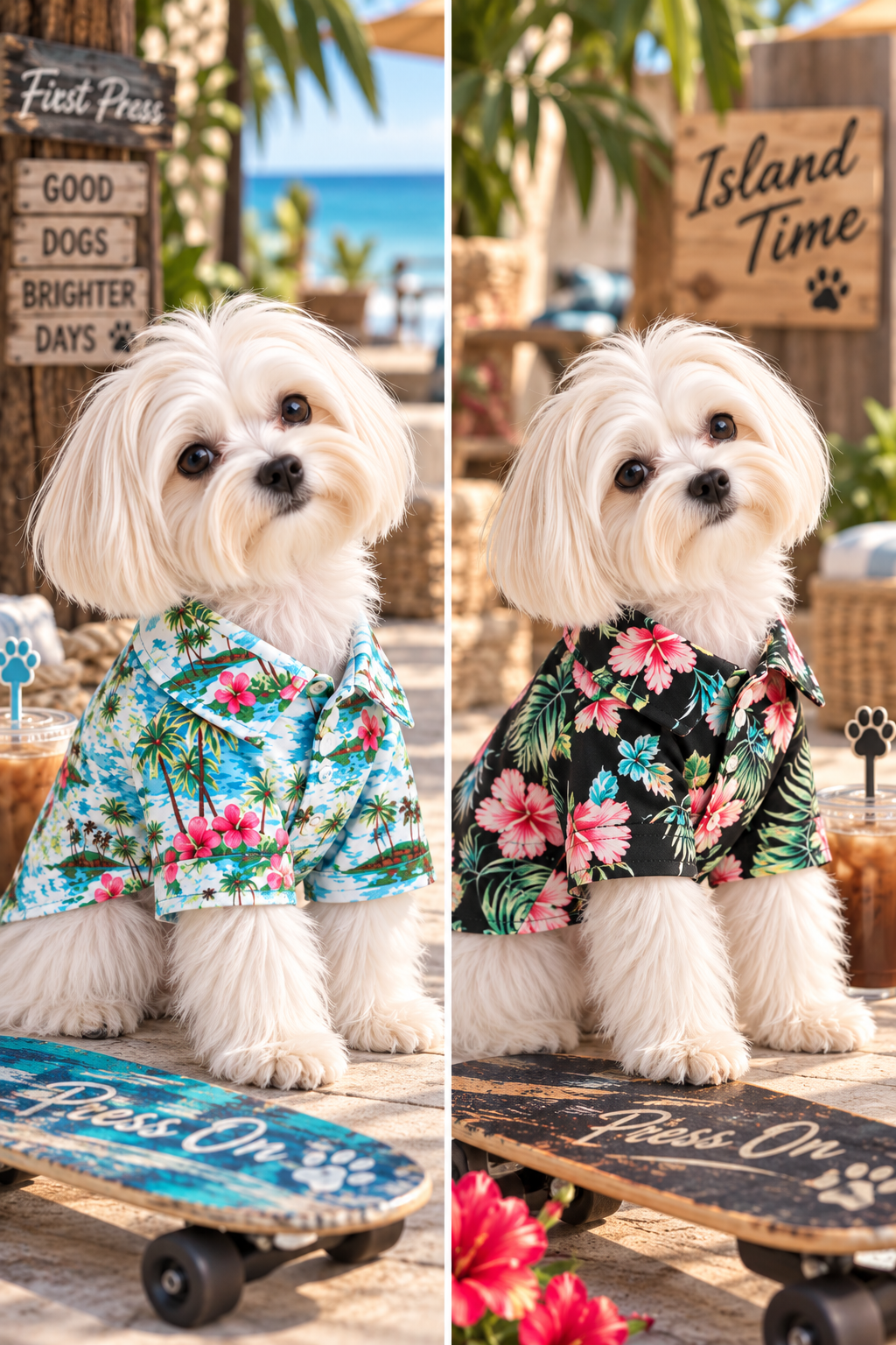 FIRST PRESS - PETS - STREET ESSENTIALS TEES + COLLARS - First Press™ Aloha Shirt