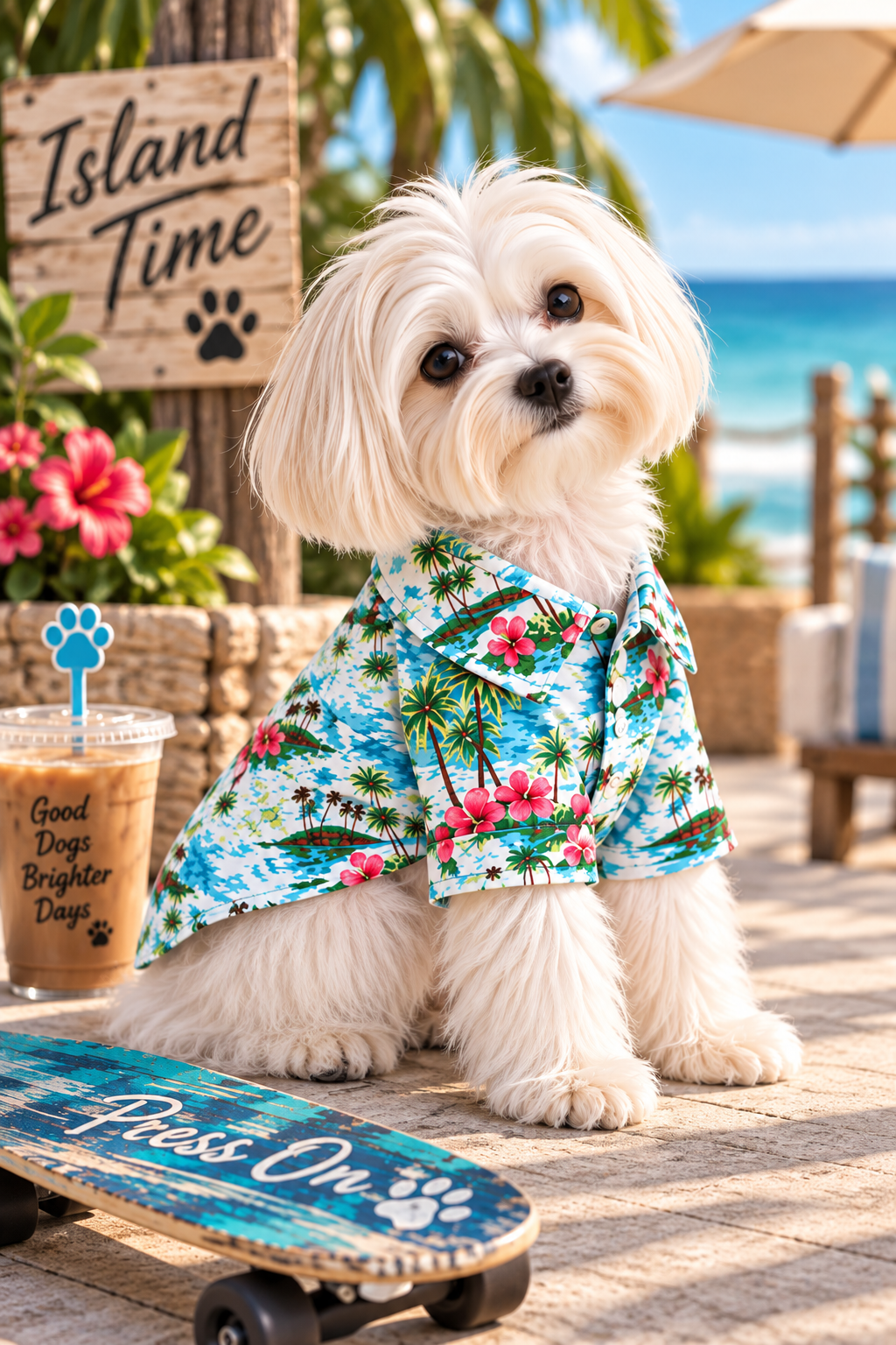 FIRST PRESS - PETS - STREET ESSENTIALS TEES + COLLARS - First Press™ Aloha Shirt