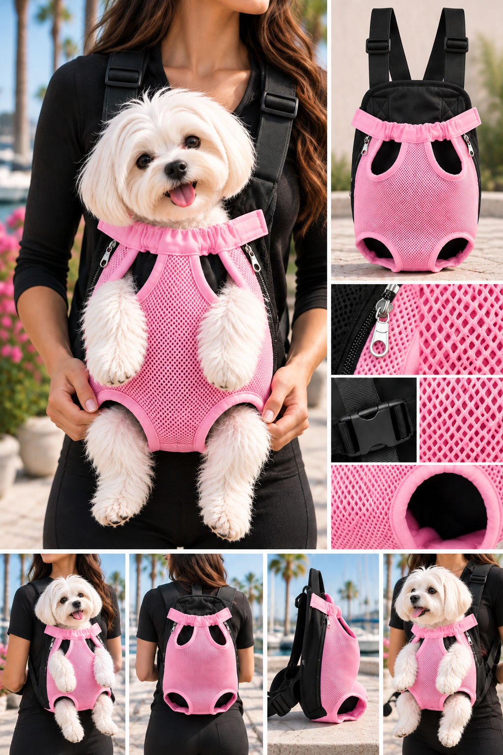 FIRST PRESS - PETS - URBAN CORE ADVENTURE COLLECTION - First Press™ Urban Core Adventure Carrier Pink