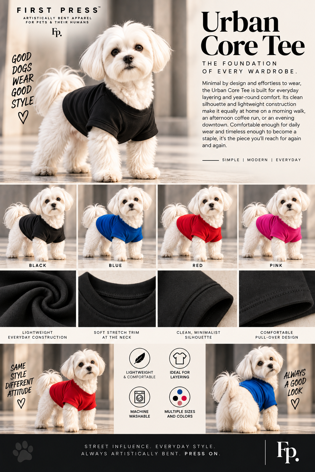 FIRST PRESS - PETS - TEES - Urban Core Tee