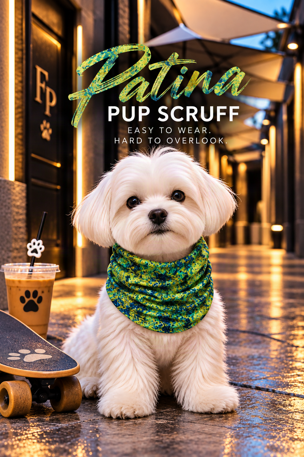 FIRST PRESS - PETS - BANDANAS & SCRUFFS - Patina Pup Scruff