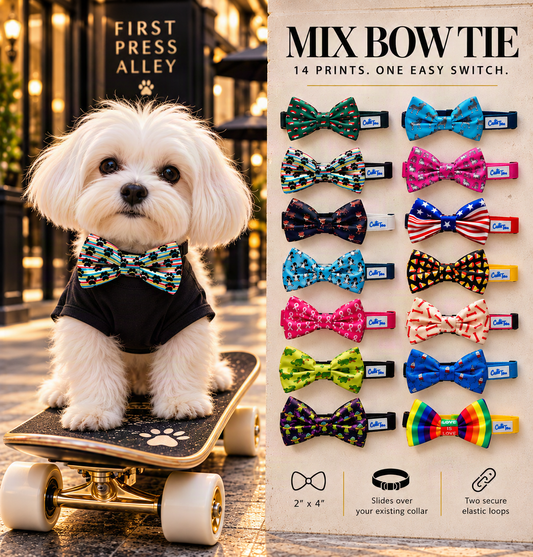 FIRST PRESS - PETS - NECKWEAR - Mix Bow Tie