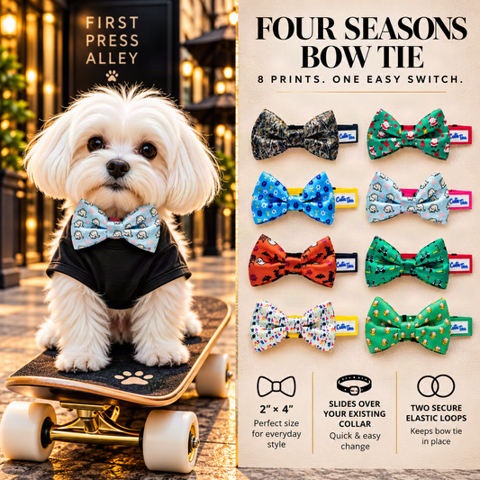 FIRST PRESS - PETS - NECKWEAR - Four Seasons Bow Tie