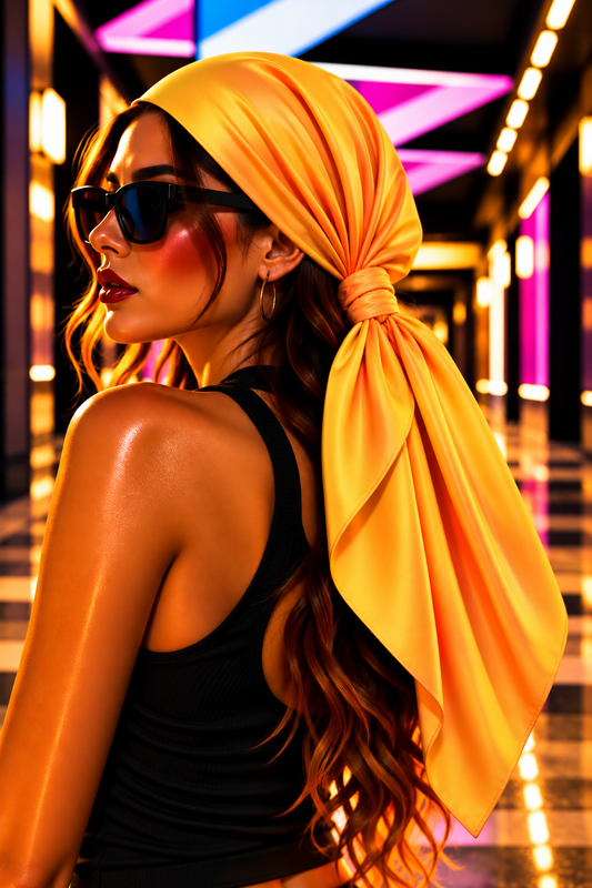 FIRST PRESS - HUMAN EDITION - BANDANA SCARF - Orange