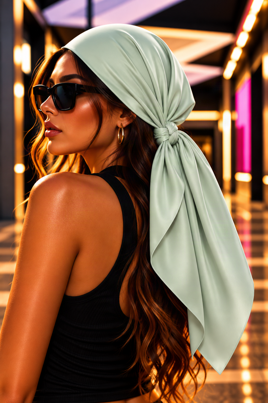 FIRST PRESS - HUMAN EDITION - BANDANA SCARF - Sage Green