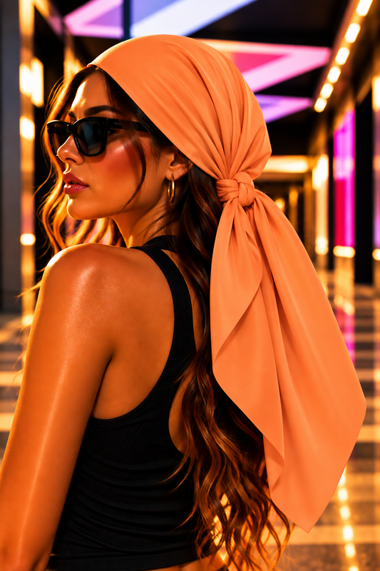 FIRST PRESS - HUMAN EDITION - BANDANA SCARF - Light Orange