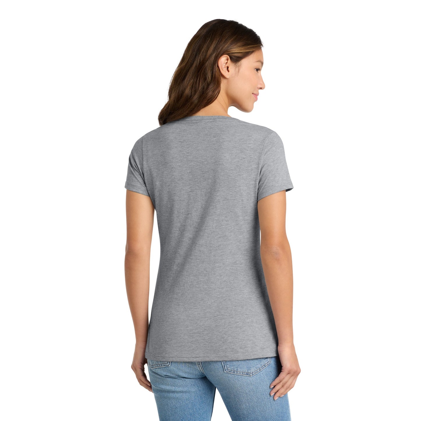 FIRST PRESS - HUMAN EDITION - WOMEN'S V-NECK TEE - "Clean Solids"
