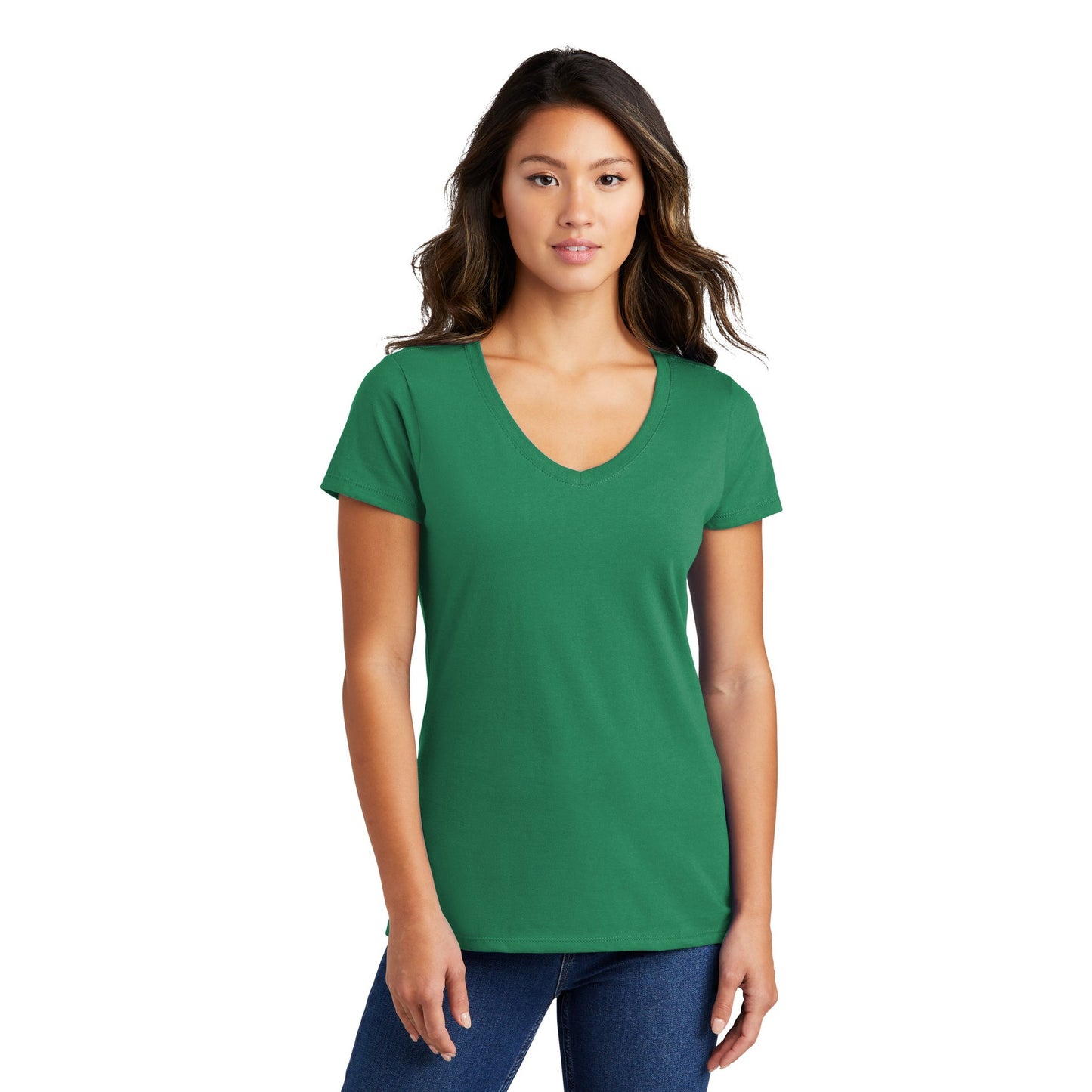 FIRST PRESS - HUMAN EDITION - WOMEN'S V-NECK TEE - "Clean Solids"