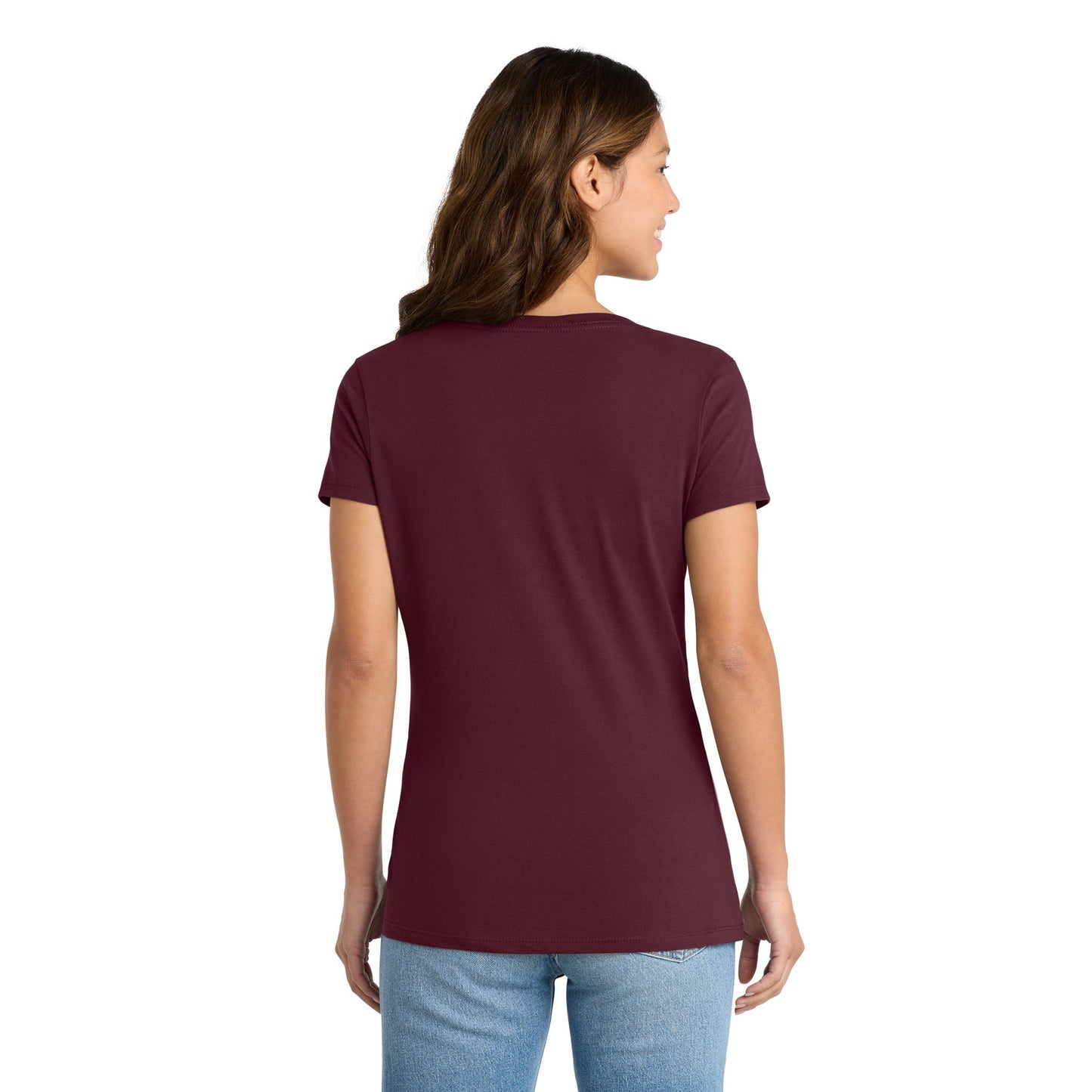 FIRST PRESS - HUMAN EDITION - WOMEN'S V-NECK TEE - "Clean Solids"