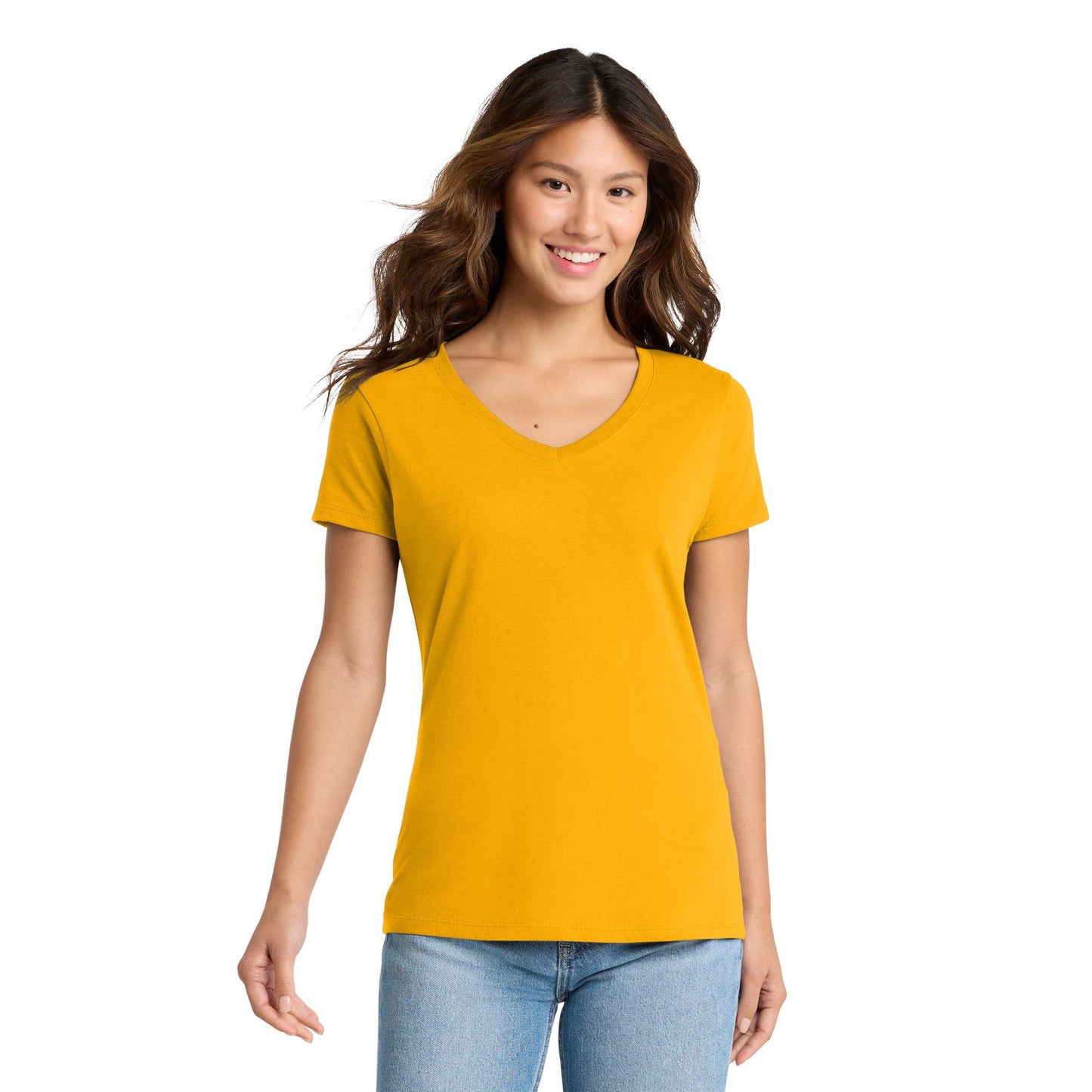 FIRST PRESS - HUMAN EDITION - WOMEN'S V-NECK TEE - "Clean Solids"