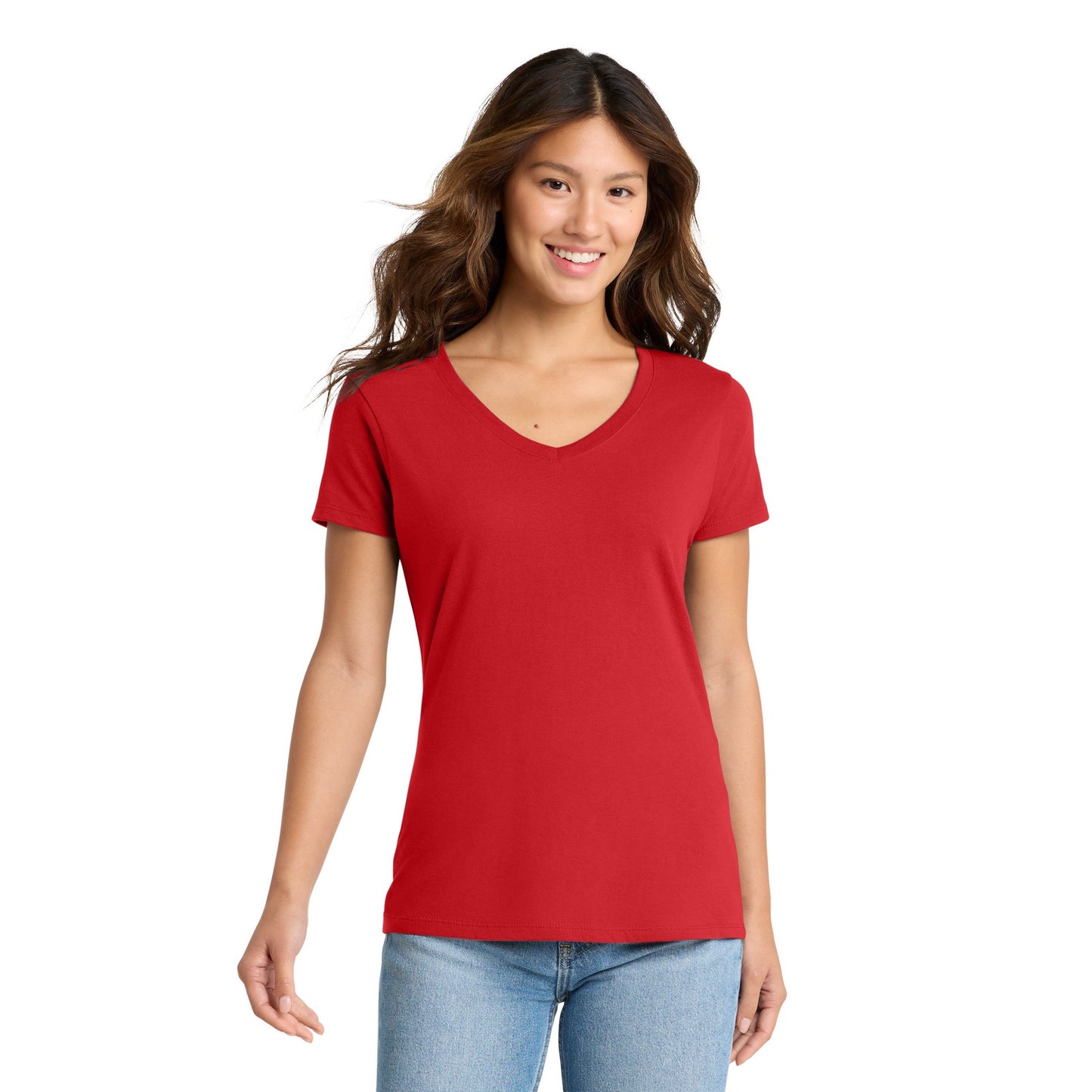FIRST PRESS - HUMAN EDITION - WOMEN'S V-NECK TEE - "Clean Solids"
