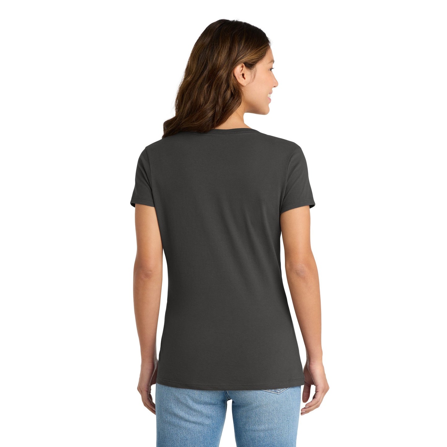 FIRST PRESS - HUMAN EDITION - WOMEN'S V-NECK TEE - "Clean Solids"