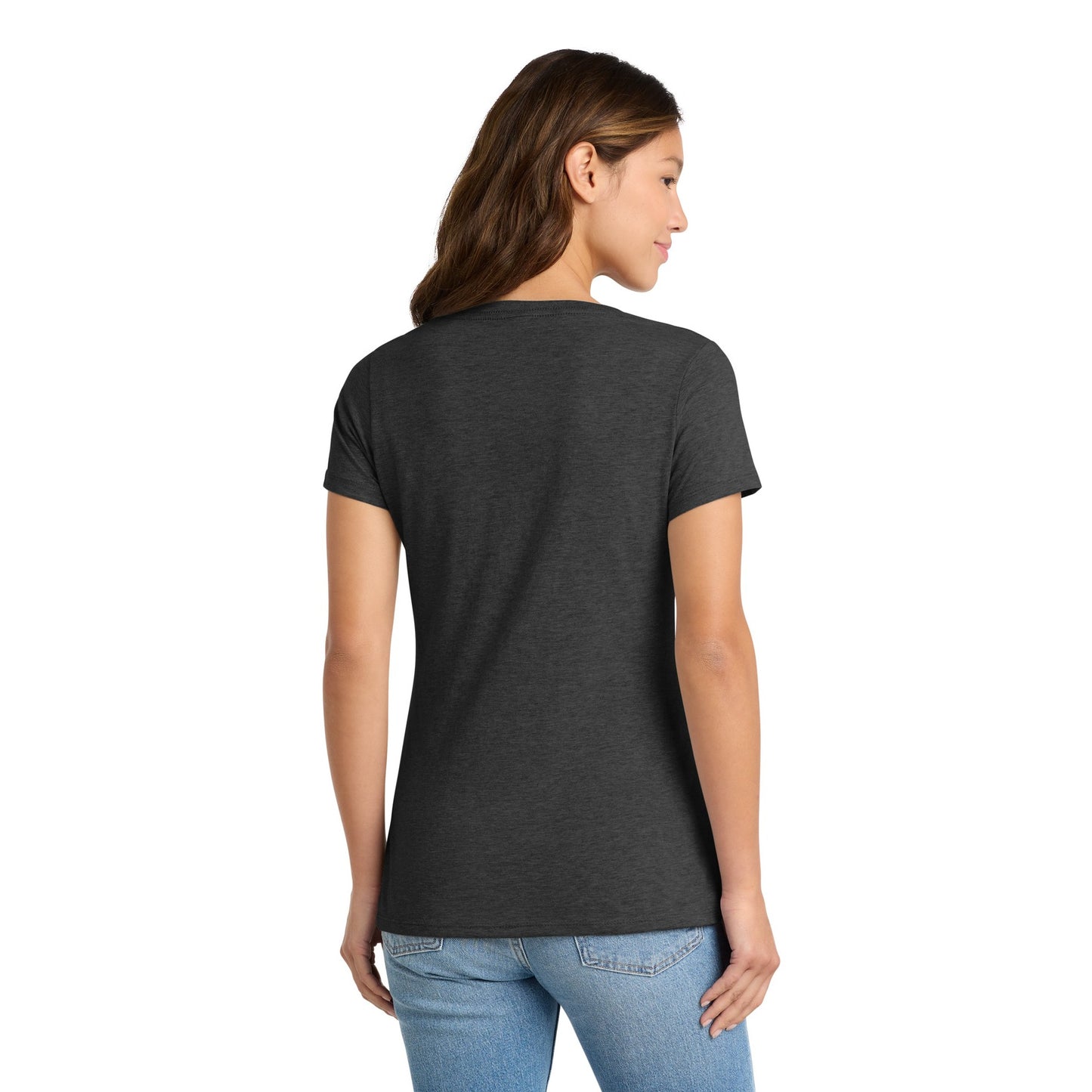 FIRST PRESS - HUMAN EDITION - WOMEN'S V-NECK TEE - "Clean Solids"
