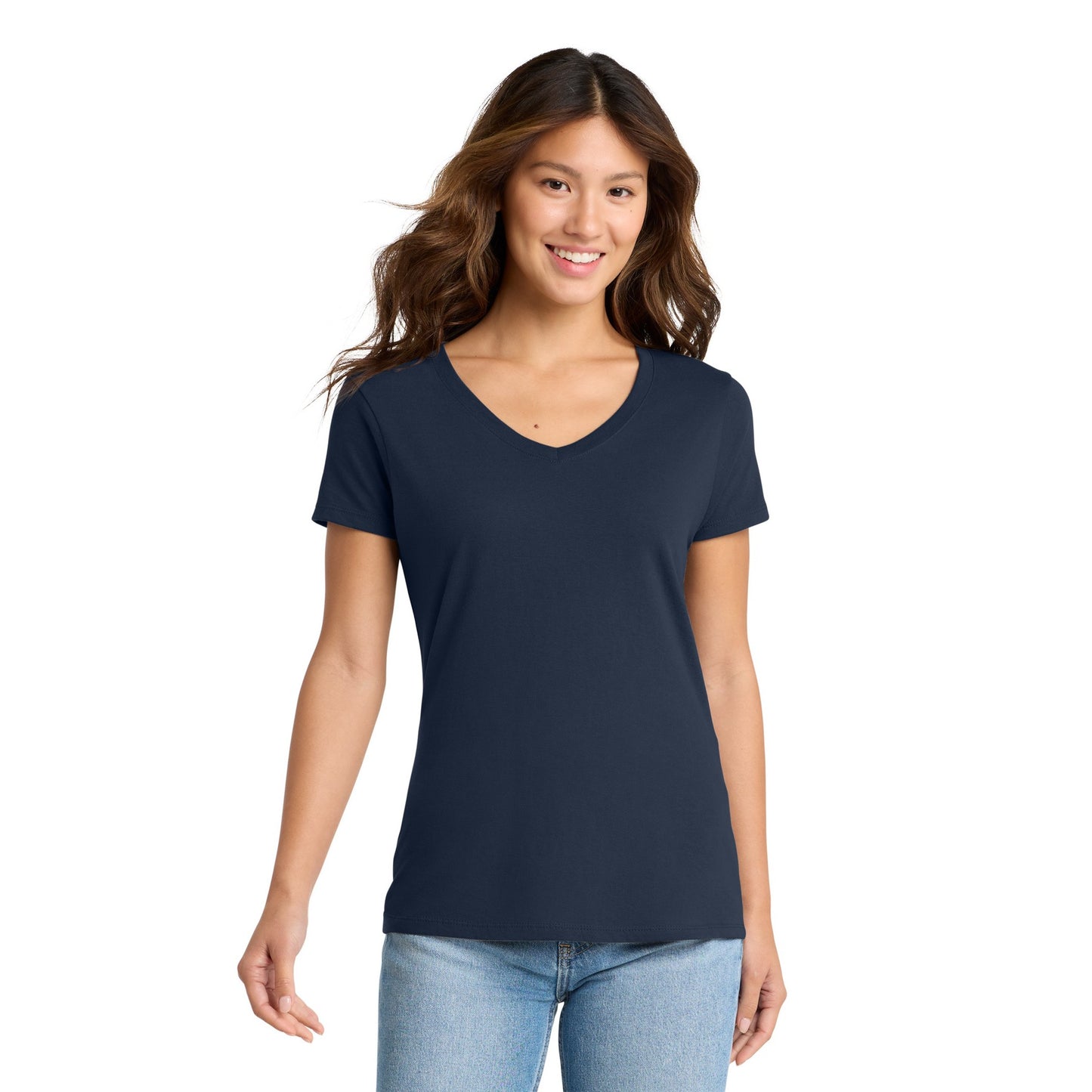 FIRST PRESS - HUMAN EDITION - WOMEN'S V-NECK TEE - "Clean Solids"