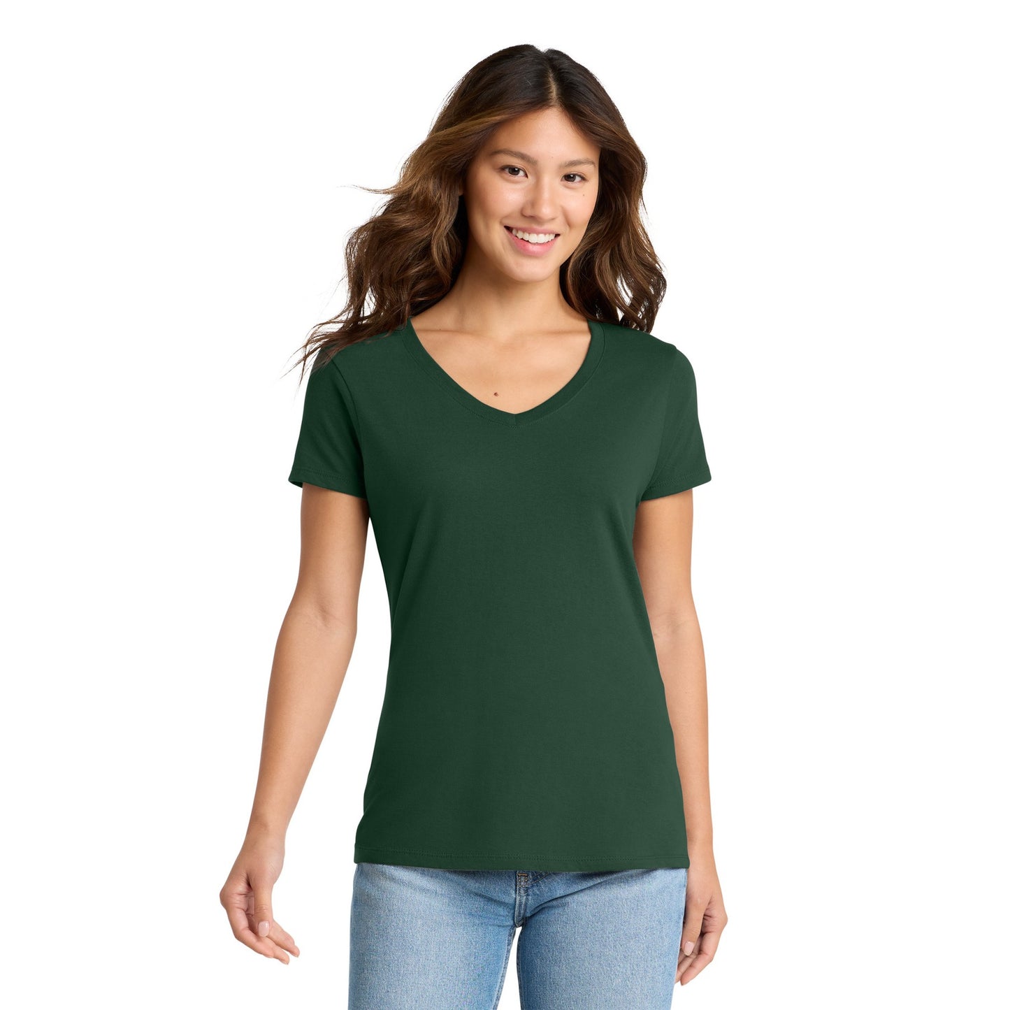FIRST PRESS - HUMAN EDITION - WOMEN'S V-NECK TEE - "Clean Solids"