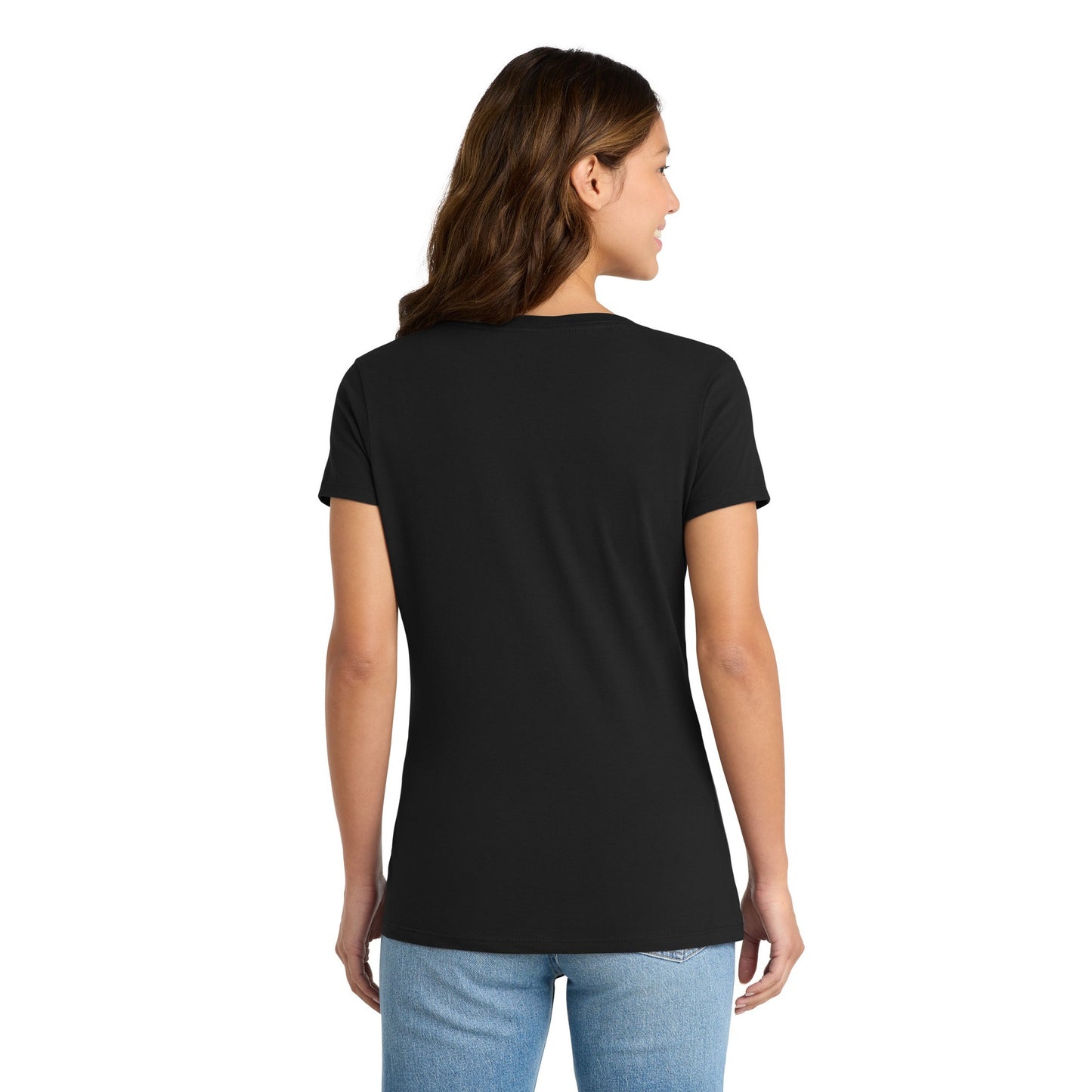 FIRST PRESS - HUMAN EDITION - WOMEN'S V-NECK TEE - "Clean Solids"