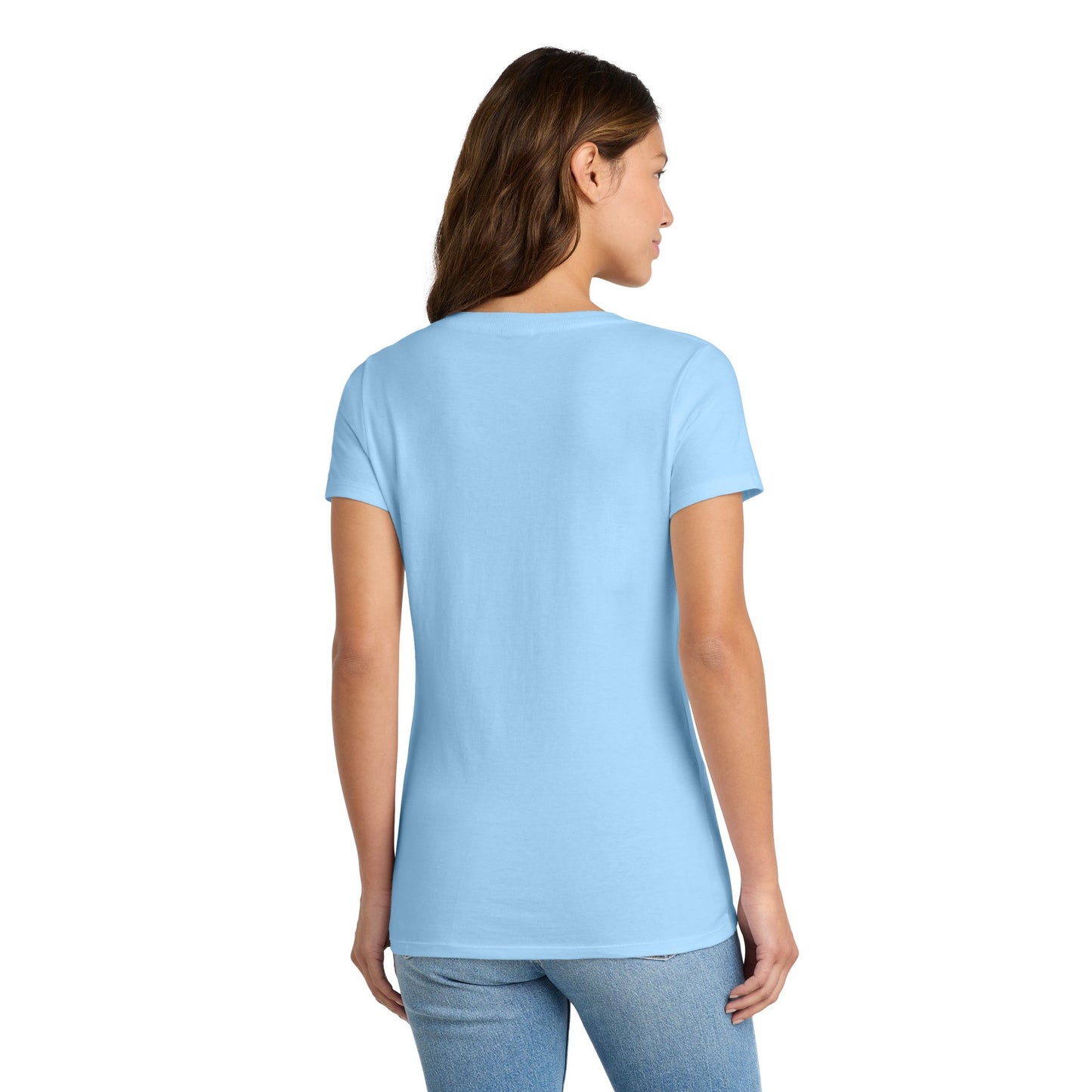 FIRST PRESS - HUMAN EDITION - WOMEN'S V-NECK TEE - "Clean Solids"
