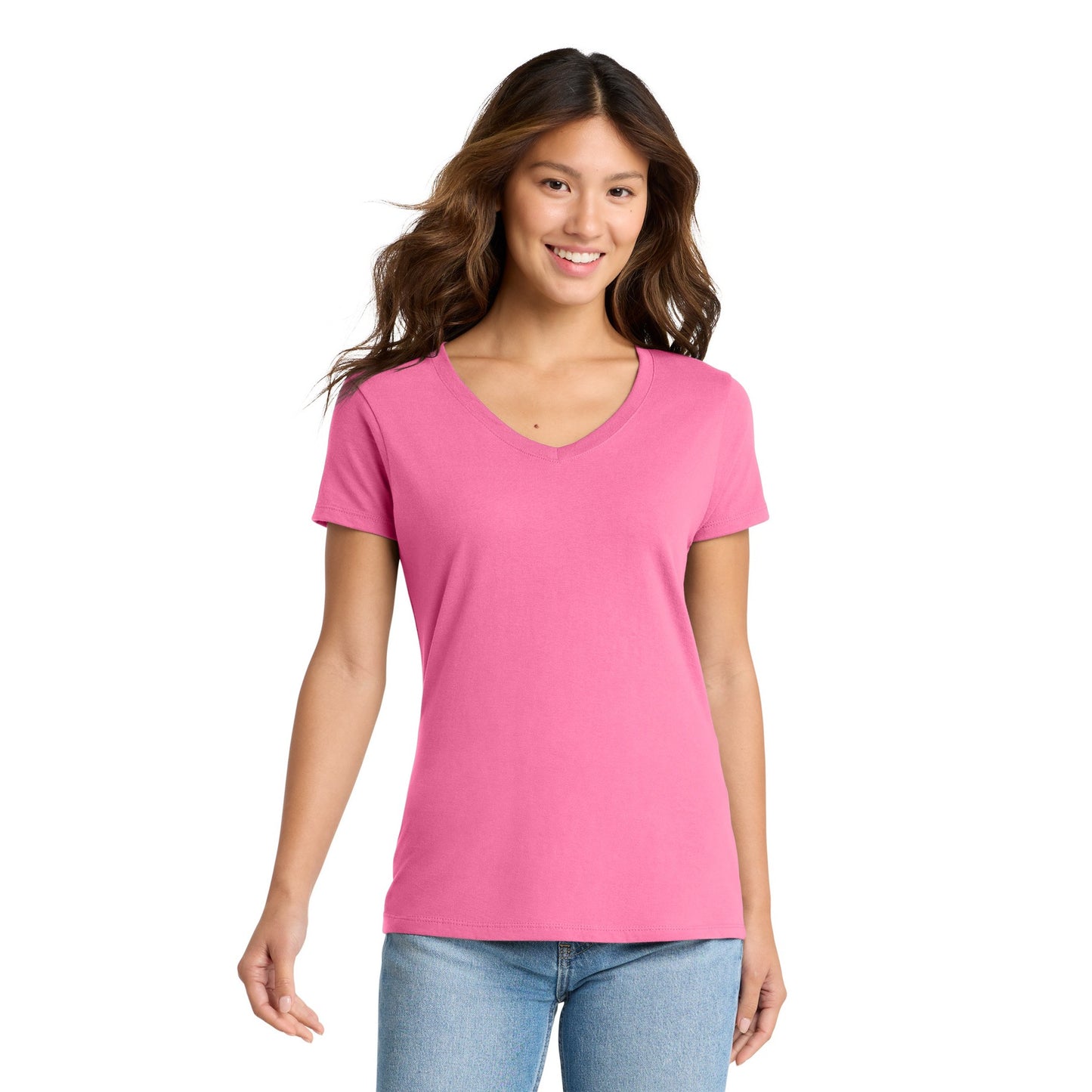 FIRST PRESS - HUMAN EDITION - WOMEN'S V-NECK TEE - "Clean Solids"