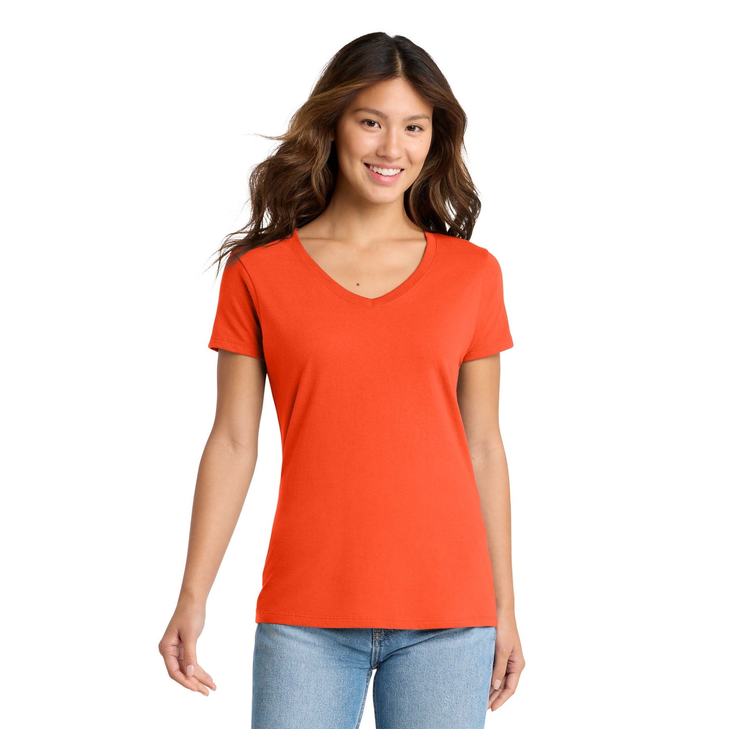 FIRST PRESS - HUMAN EDITION - WOMEN'S V-NECK TEE - "Clean Solids"