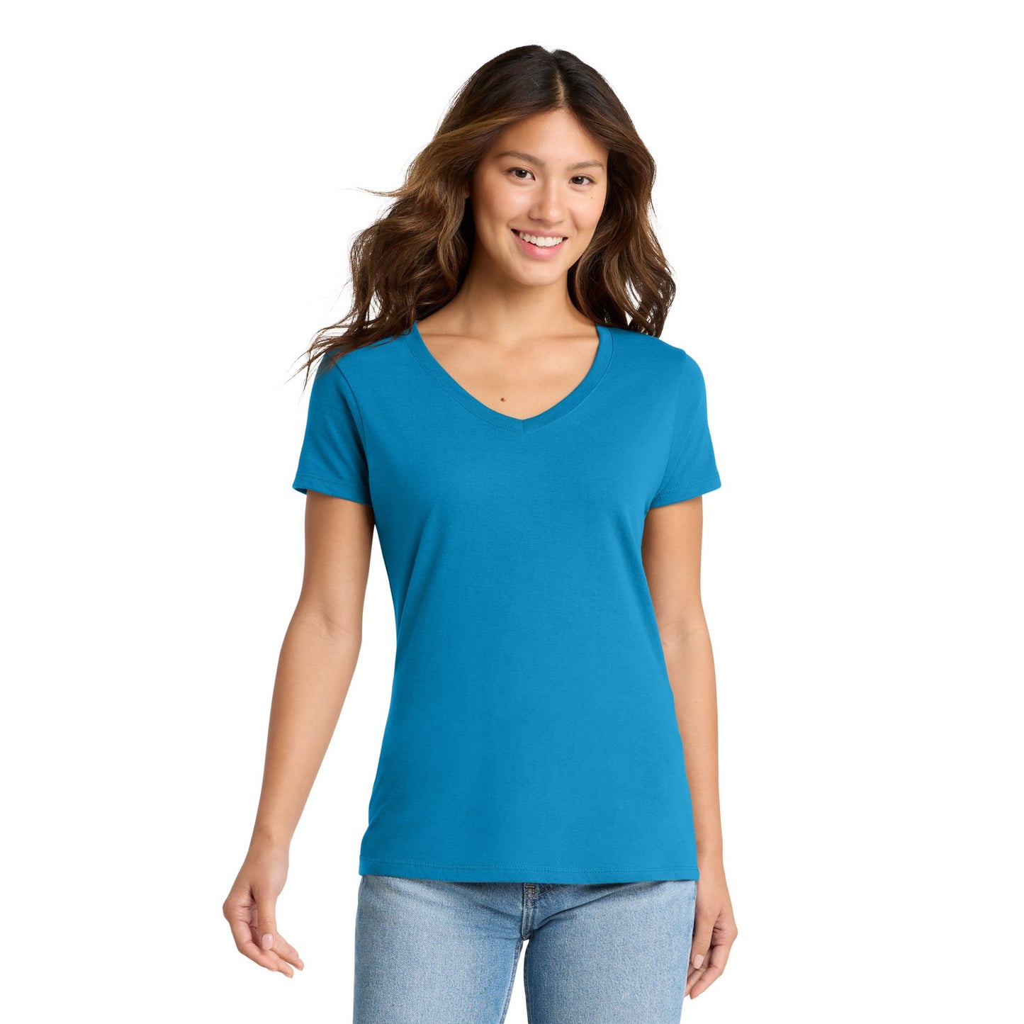 FIRST PRESS - HUMAN EDITION - WOMEN'S V-NECK TEE - "Clean Solids"