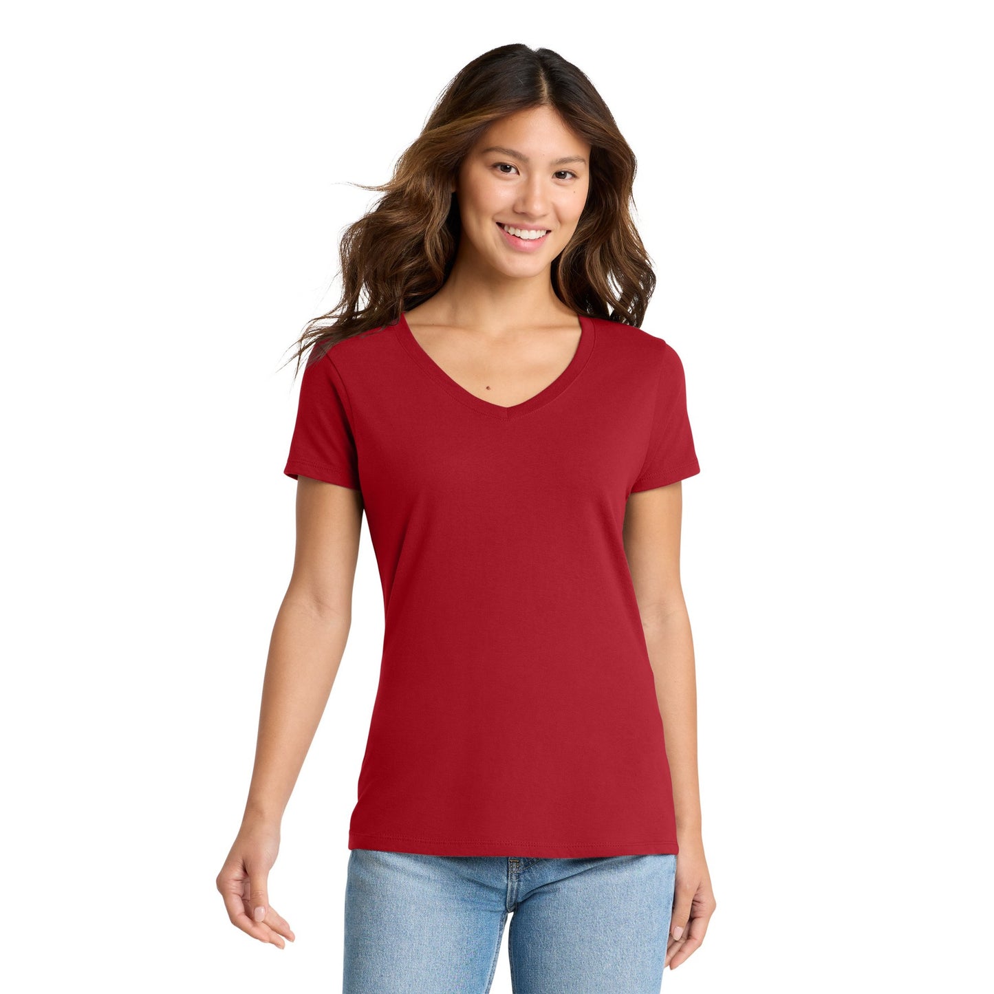 FIRST PRESS - HUMAN EDITION - WOMEN'S V-NECK TEE - "Clean Solids"