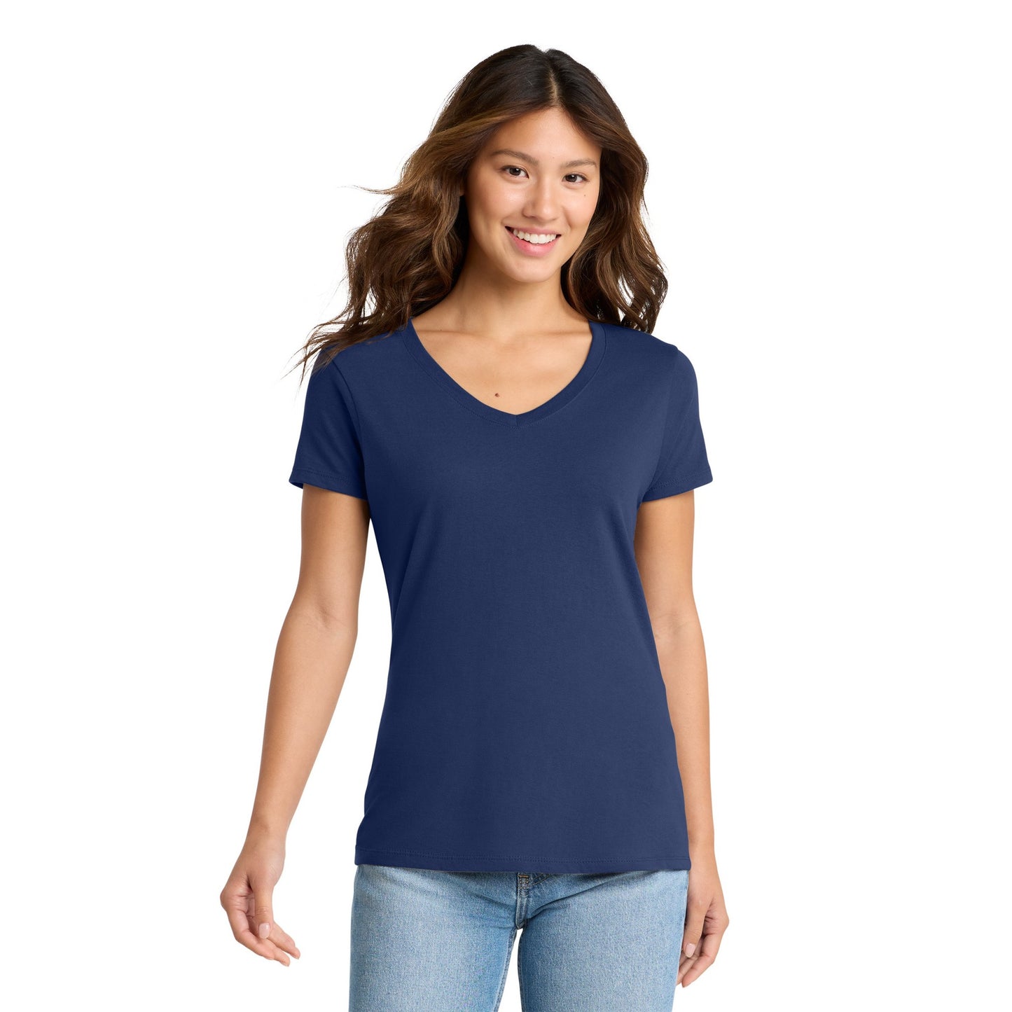 FIRST PRESS - HUMAN EDITION - WOMEN'S V-NECK TEE - "Clean Solids"