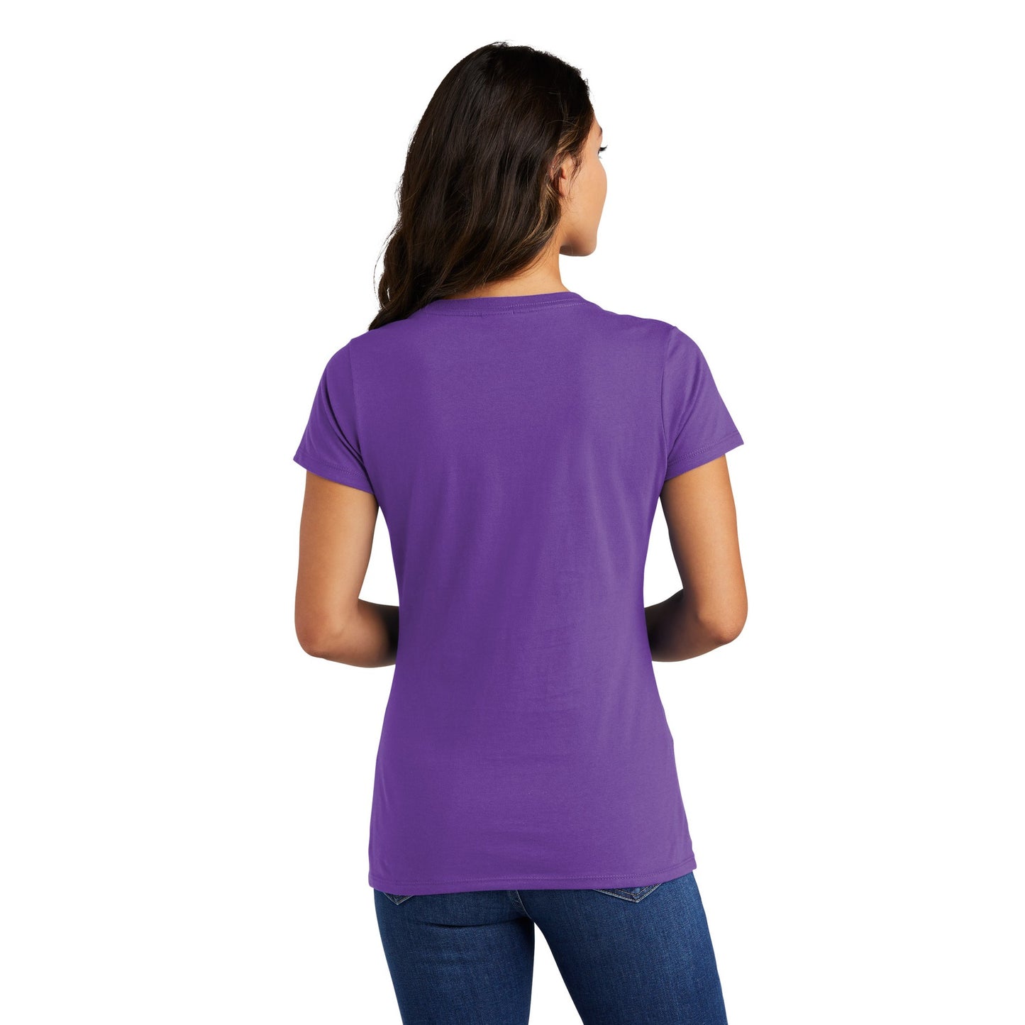 FIRST PRESS - HUMAN EDITION - WOMEN'S V-NECK TEE - "Clean Solids"