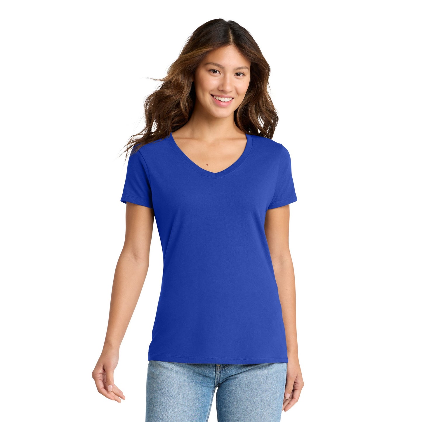 FIRST PRESS - HUMAN EDITION - WOMEN'S V-NECK TEE - "Clean Solids"