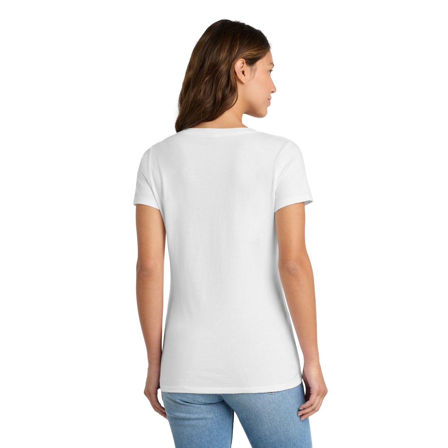 FIRST PRESS - HUMAN EDITION - WOMEN'S V-NECK TEE - "Clean Solids"