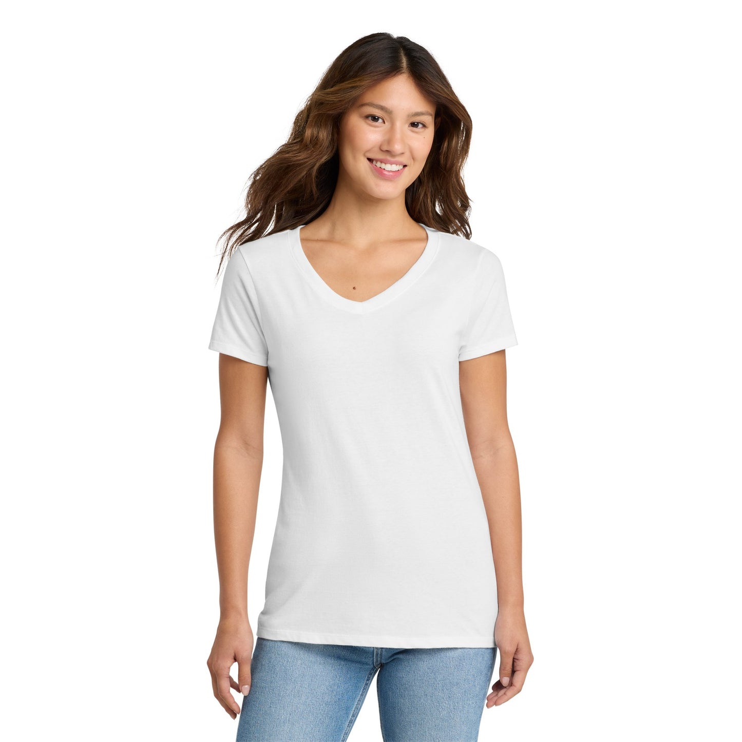 FIRST PRESS - HUMAN EDITION - WOMEN'S V-NECK TEE - "Clean Solids"
