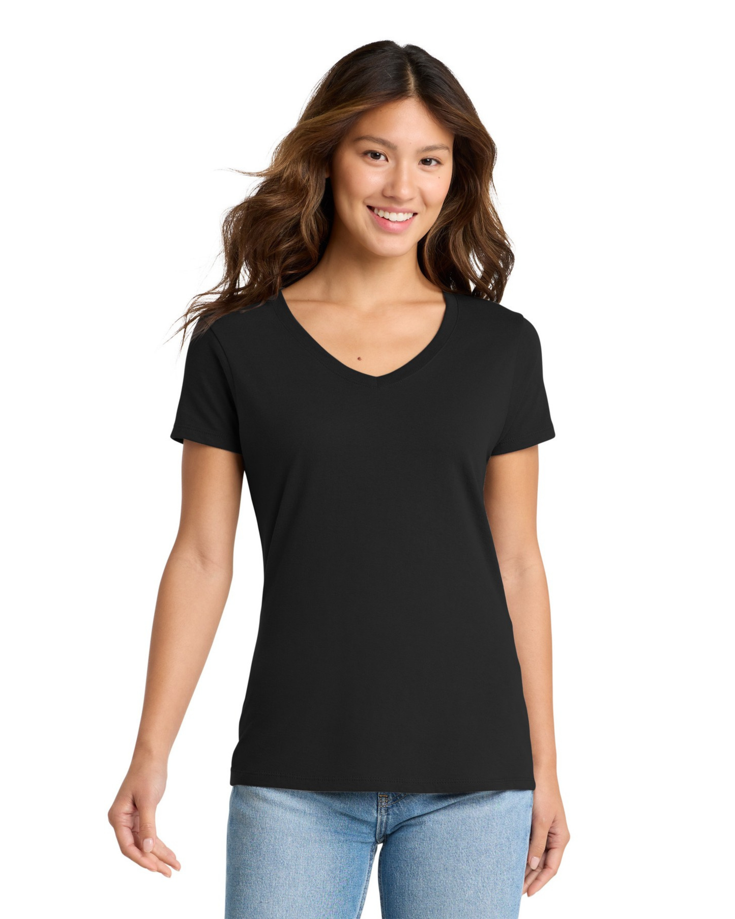 FIRST PRESS - HUMAN EDITION - WOMEN'S V-NECK TEE - "Clean Solids"